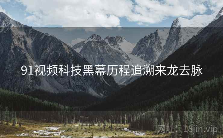 91视频科技黑幕历程追溯来龙去脉