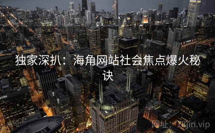 独家深扒：海角网站社会焦点爆火秘诀