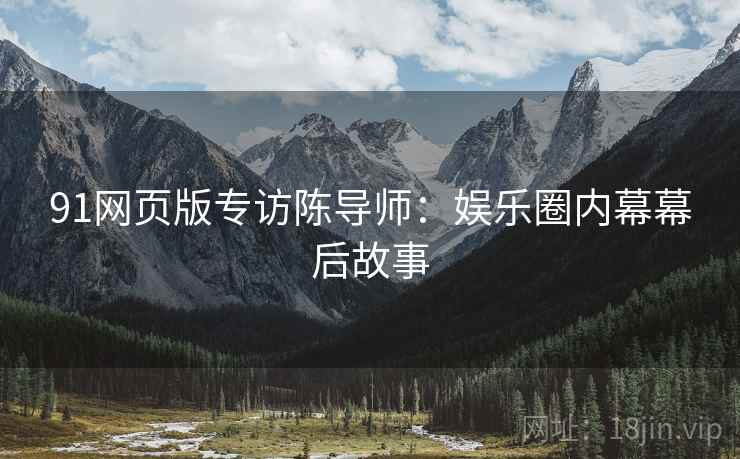 91网页版专访陈导师：娱乐圈内幕幕后故事