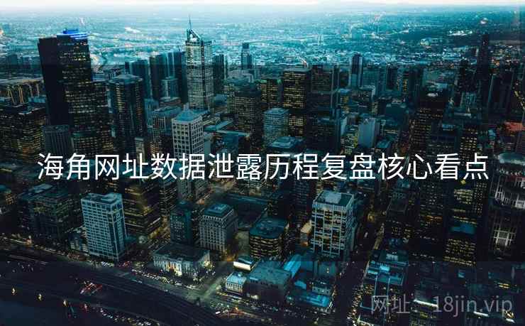 海角网址数据泄露历程复盘核心看点