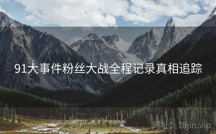 91大事件粉丝大战全程记录真相追踪